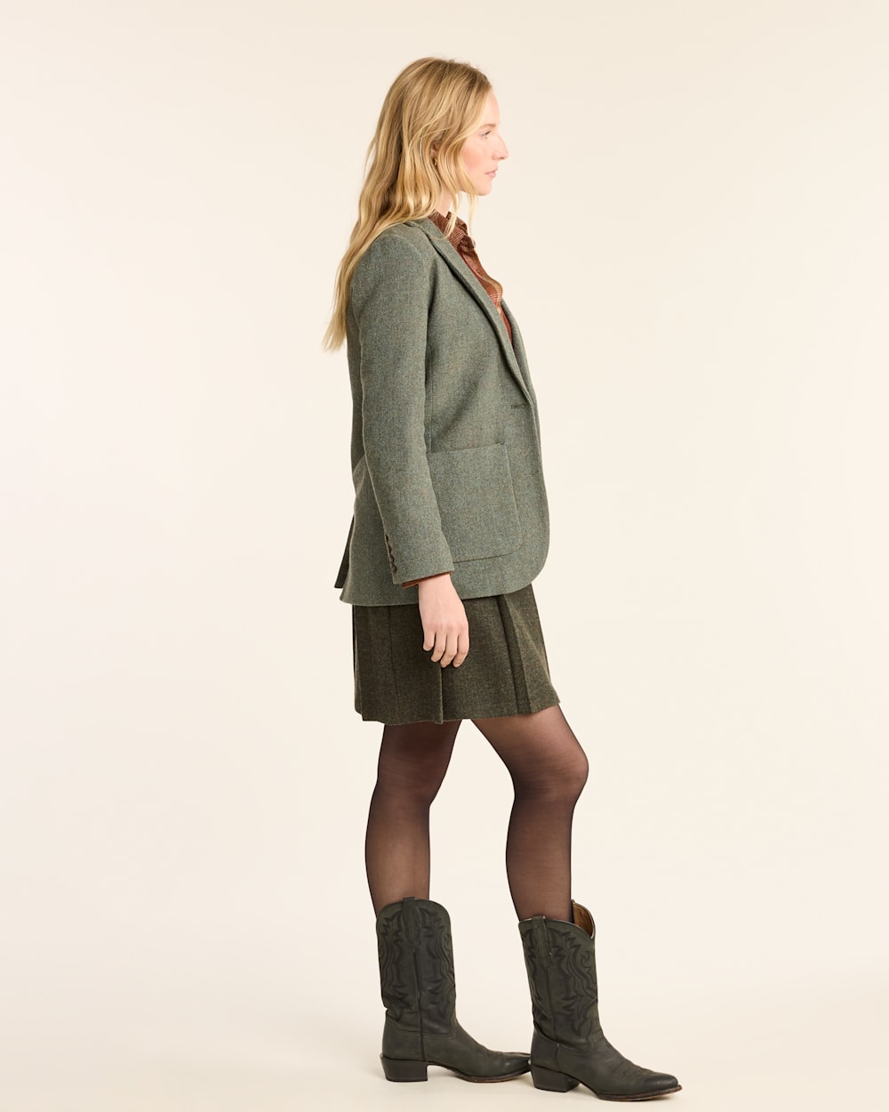 Shop Women s Davis Herringbone Wool Blazer Pendleton