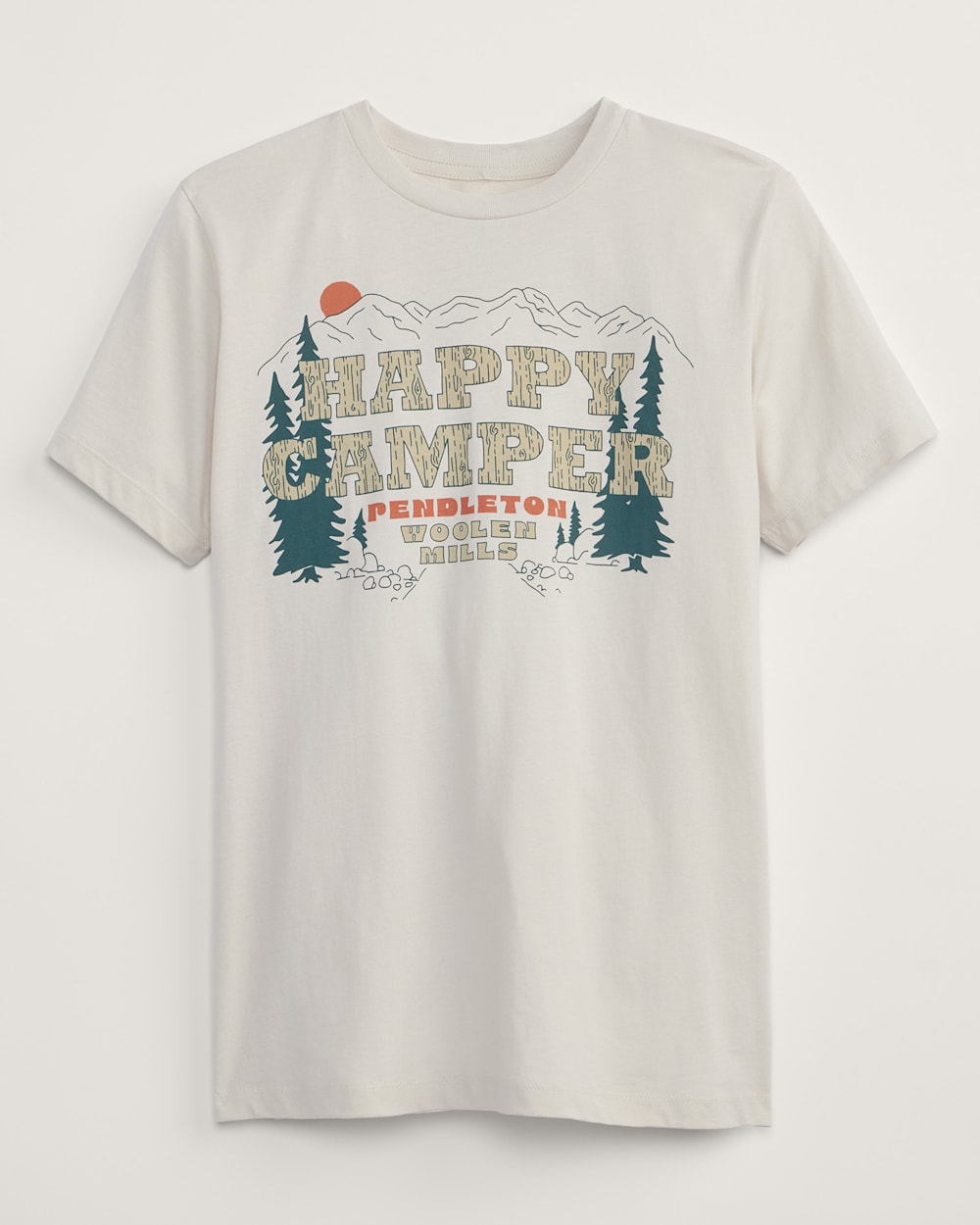 WOMEN'S HAPPY CAMPER GRAPHIC TEE IN BONE image number 1