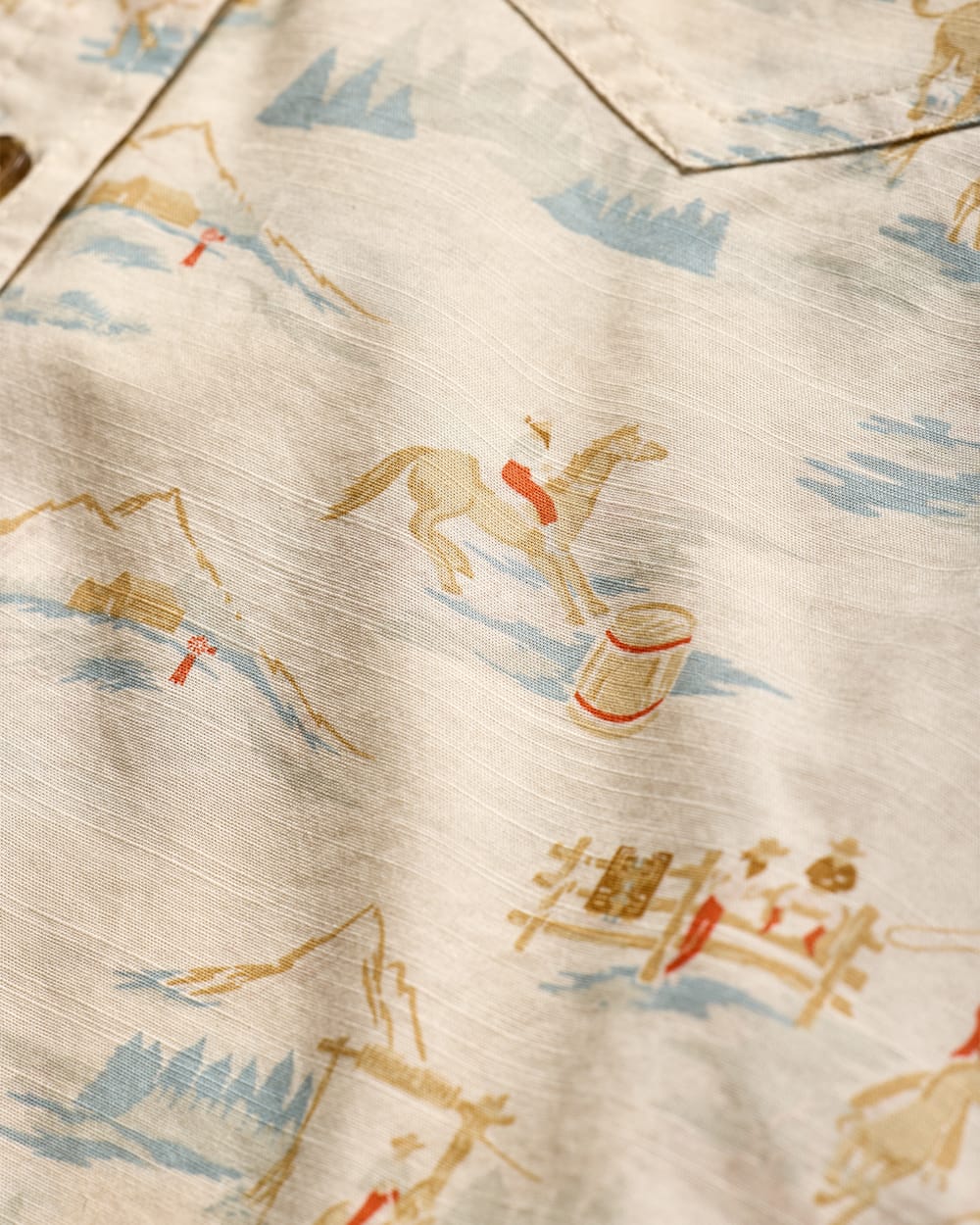 ALTERNATE VIEW OF WOMEN'S WINONA PUFF-SLEEVE SHIRT IN RODEO MULTI image number 6