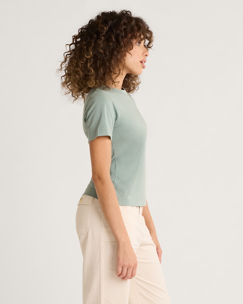 ALTERNATE VIEW OF WOMEN'S DESCHUTES TEE IN SAGE image number 3