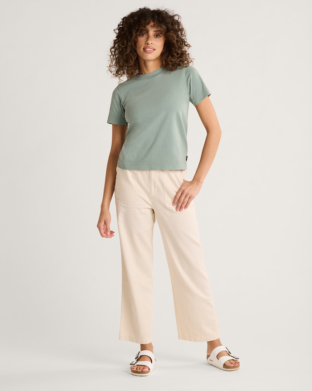 ALTERNATE VIEW OF WOMEN'S DESCHUTES TEE IN SAGE image number 4