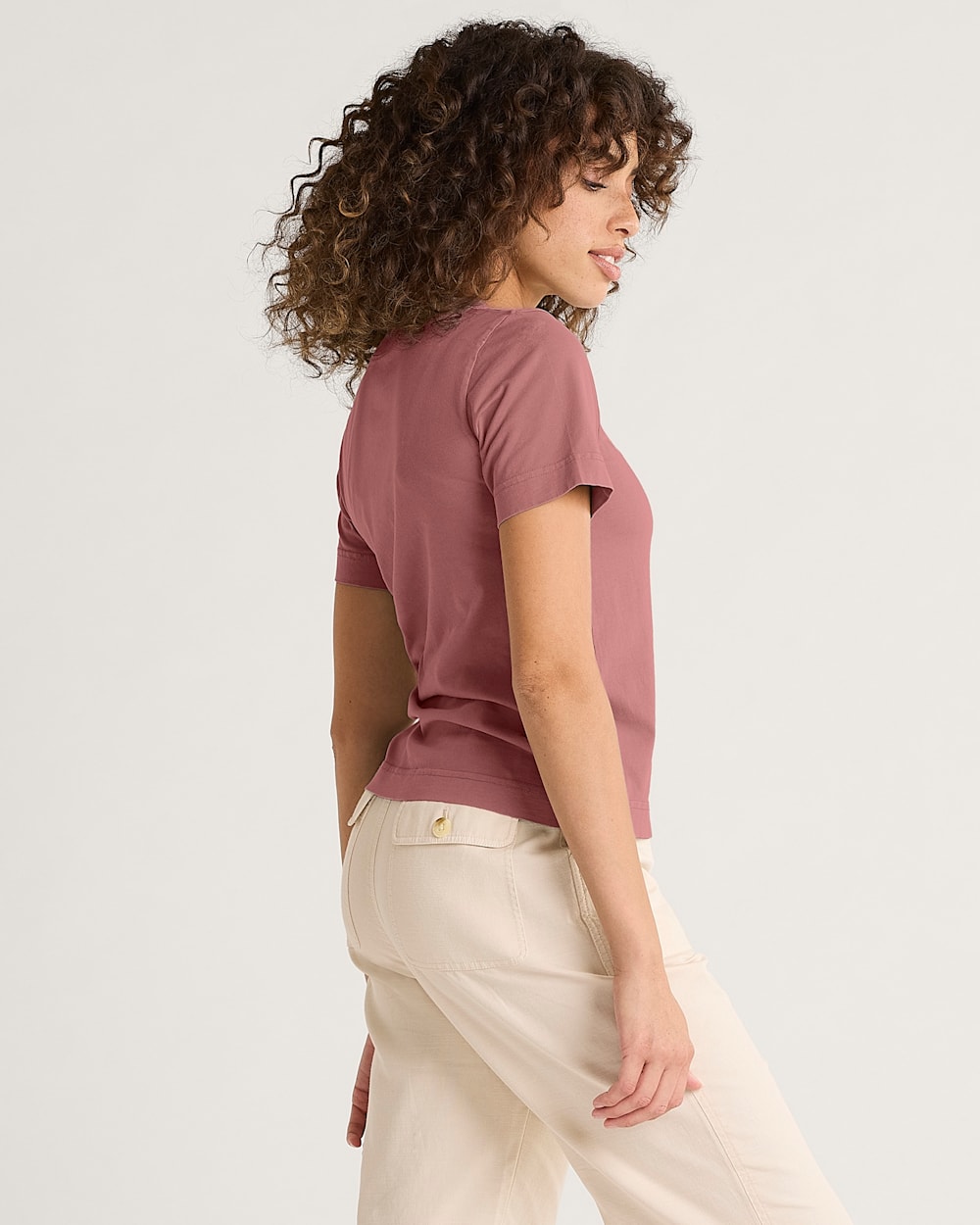 ALTERNATE VIEW OF WOMEN'S DESCHUTES TEE IN ROSE image number 3