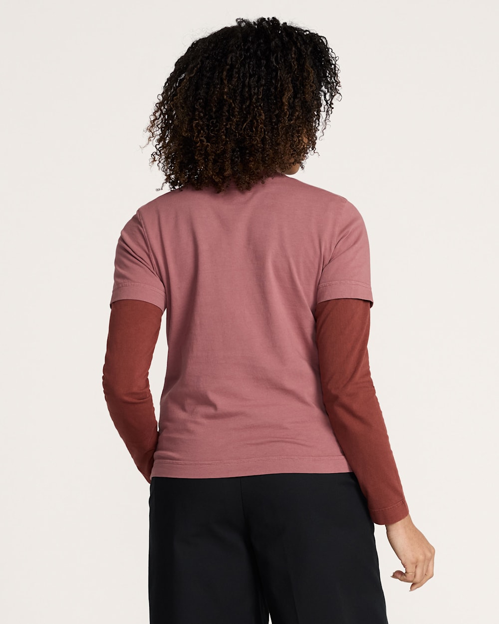 ALTERNATE VIEW OF WOMEN'S DESCHUTES TEE IN ROSE image number 2