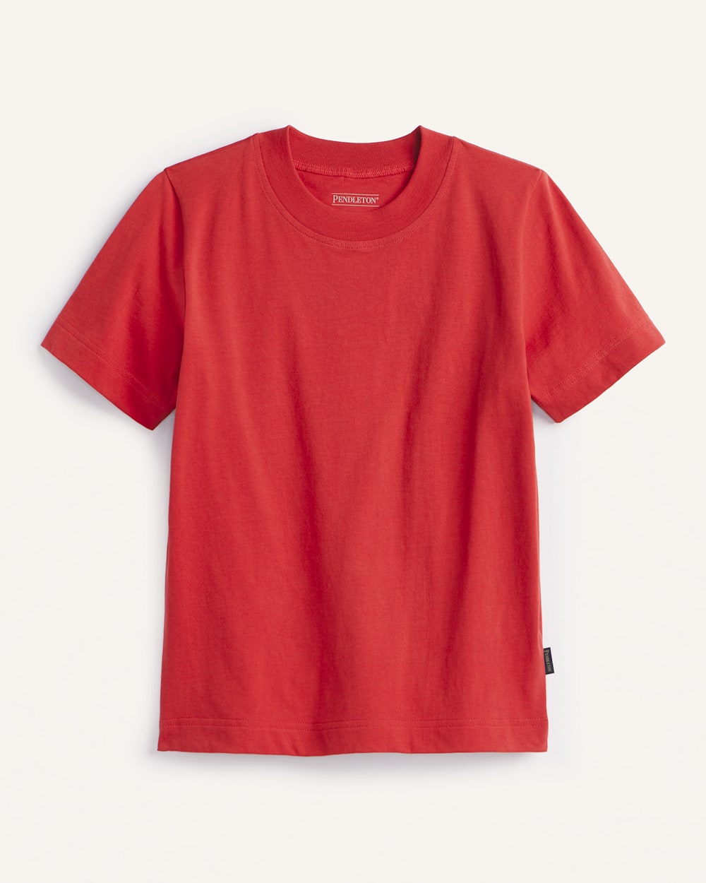 WOMEN'S SHORT-SLEEVE DESCHUTES TEE IN RED image number 1