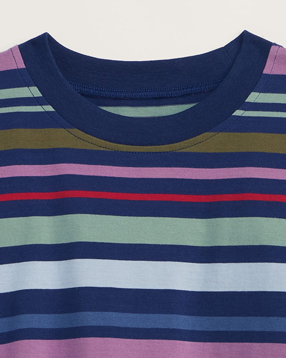 ALTERNATE VIEW OF WOMEN'S DESCHUTES STRIPE TEE IN NAVY STRIPE image number 2