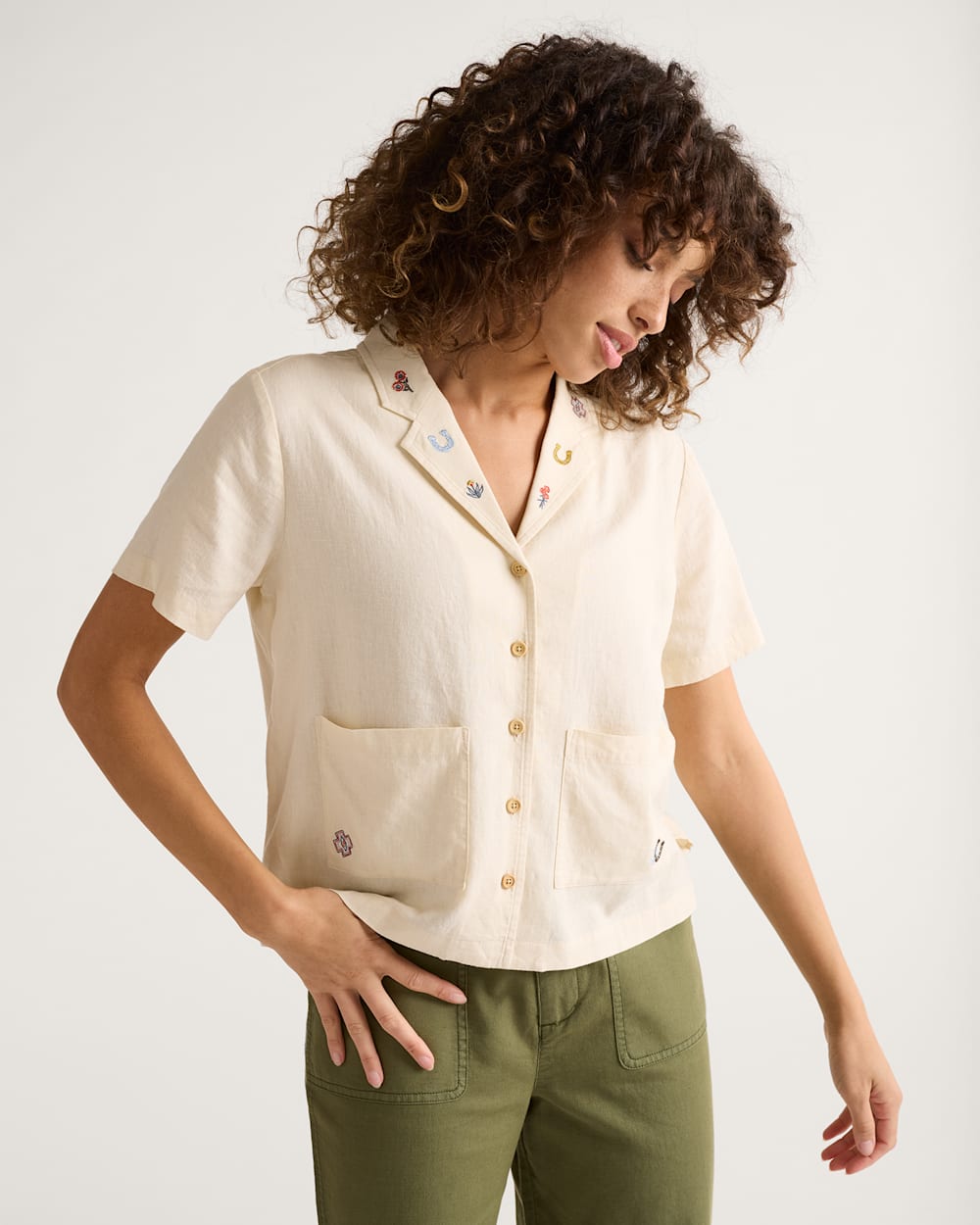 Shop Stylish Women's Embroidered Linen Shirt | Pendleton Shop Stylish Women's Embroidered Linen Shirt | Pendleton