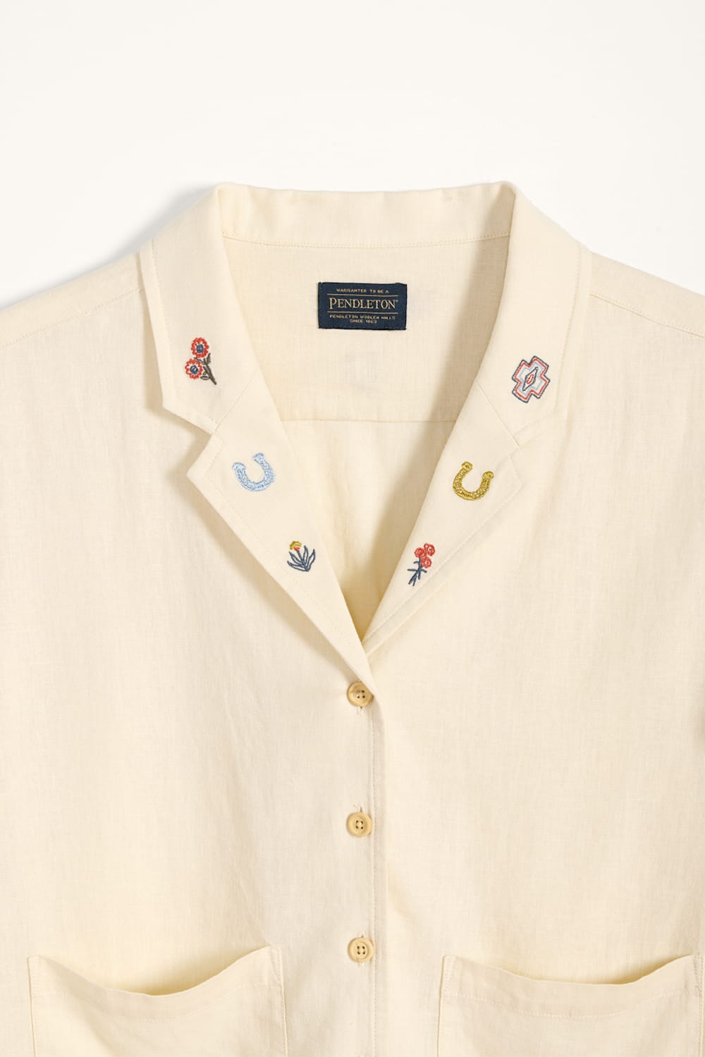 Shop Stylish Women's Embroidered Linen Shirt | Pendleton