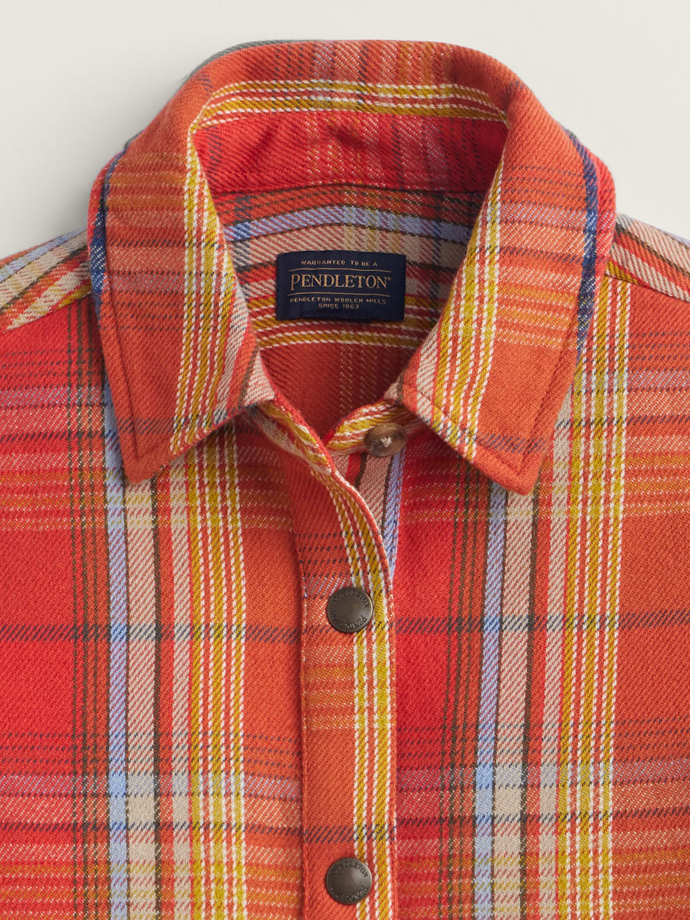 ALTERNATE VIEW OF WOMEN'S ARCADIA FLANNEL PLAID POPOVER SHIRT IN RED MULTI image number 2
