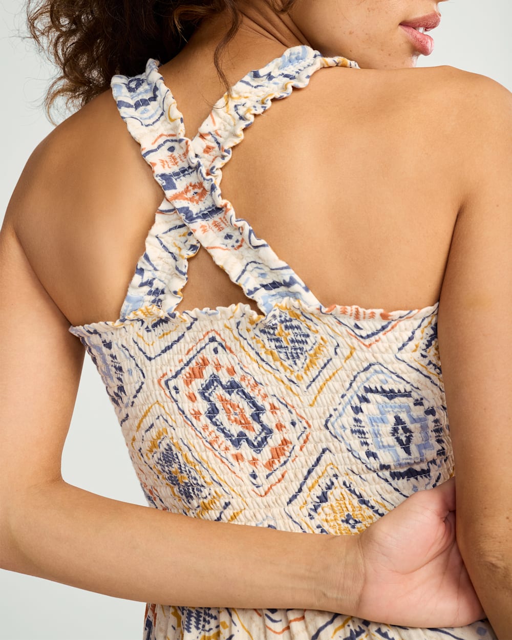 ALTERNATE VIEW OF WOMEN'S HAYLEY COTTON GAUZE DRESS IN HARDING BANDANA PRINT image number 4
