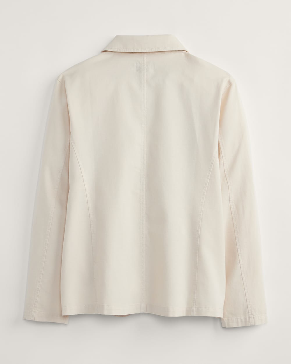 ALTERNATE VIEW OF WOMEN'S UTILITY COTTON/LINEN CHORE JACKET IN BONE image number 2