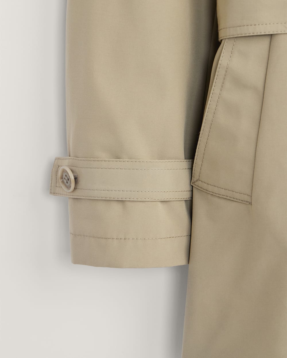 ALTERNATE VIEW OF WOMEN'S MARLENE CLASSIC SHORT TRENCH COAT IN LIGHT TAN image number 6