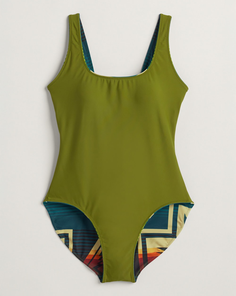 ALTERNATE VIEW OF HARDING WOMEN'S REVERSIBLE ONE-PIECE SWIMSUIT IN CENTURY HARDING/AVOCADO image number 3