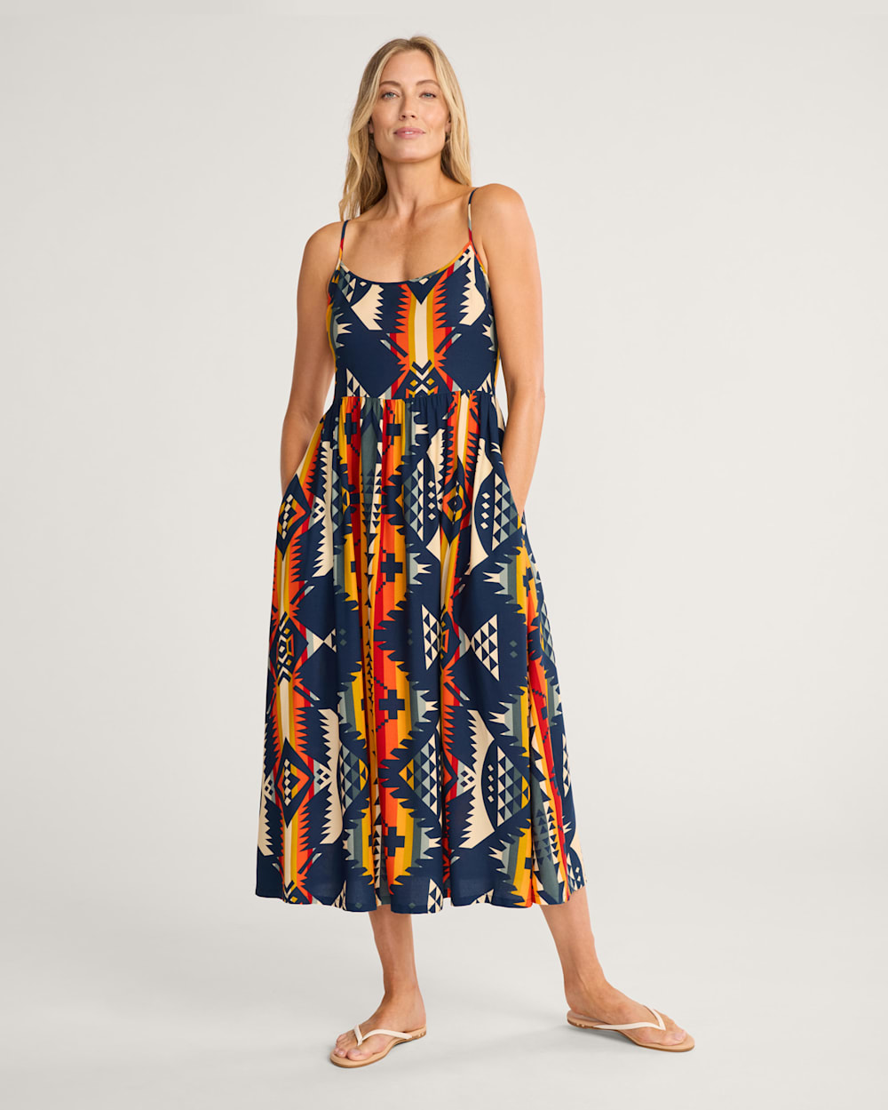 NEHALEM STRAPPY MAXI DRESS IN NAVY image number 1