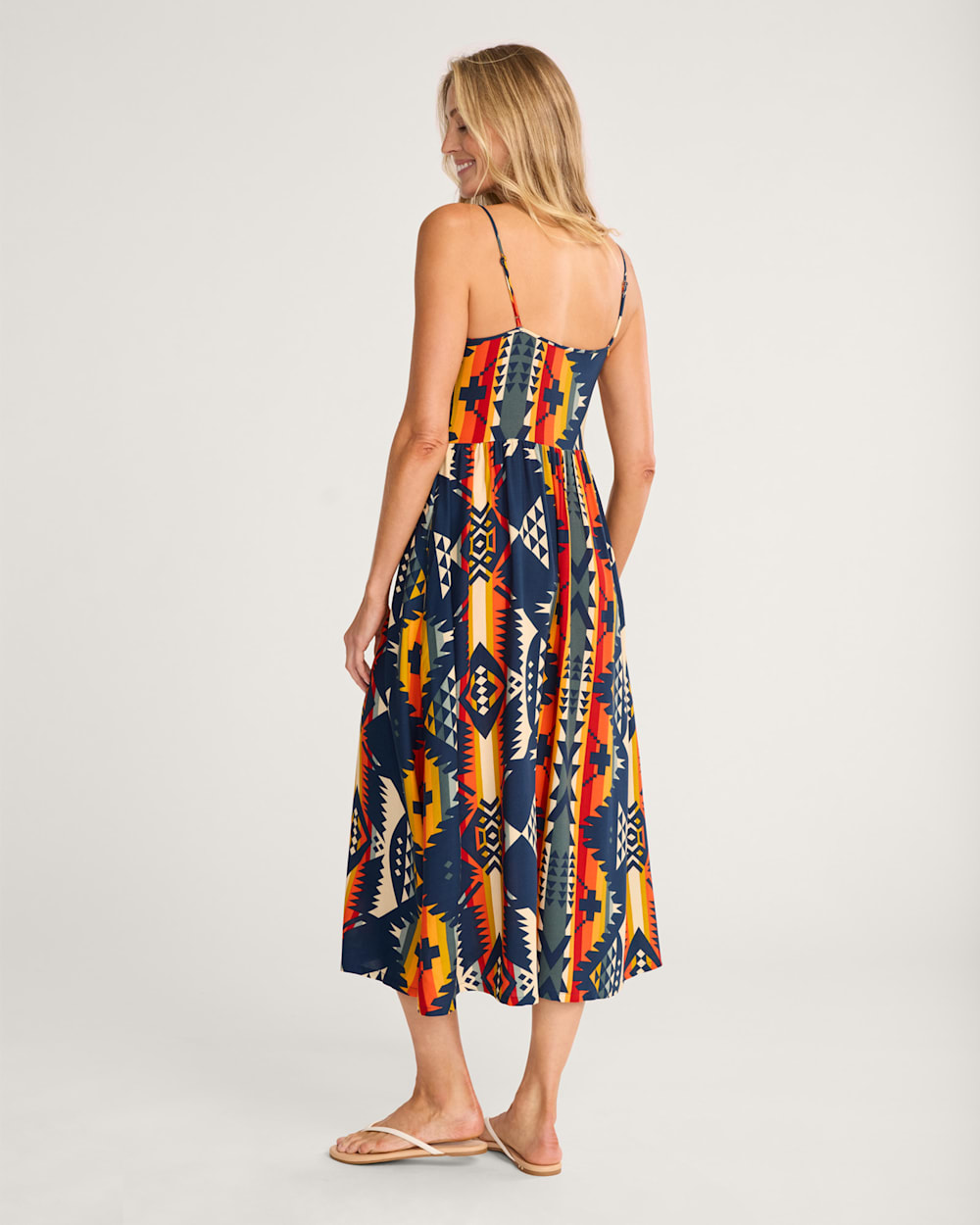 ALTERNATE VIEW OF NEHALEM STRAPPY MAXI DRESS IN NAVY image number 2