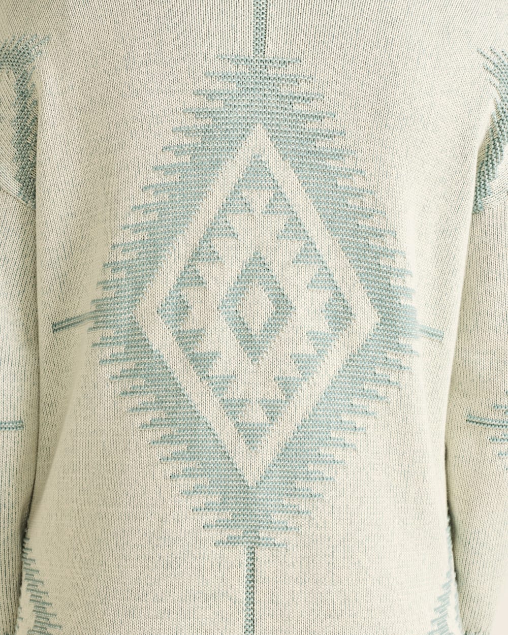 ALTERNATE VIEW OF WOMEN'S TEXTURED SIERRA SPRINGS CARDIGAN IN NATURAL/BLUE image number 4