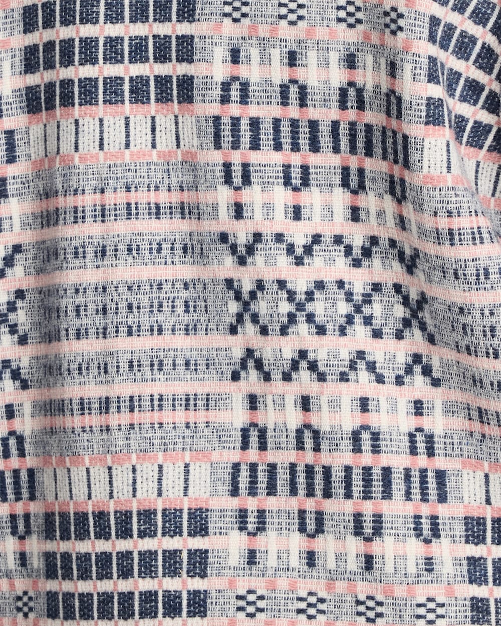 ALTERNATE VIEW OF TEXTURED WOOL SHIRT JACKET IN NAVY/PINK image number 5