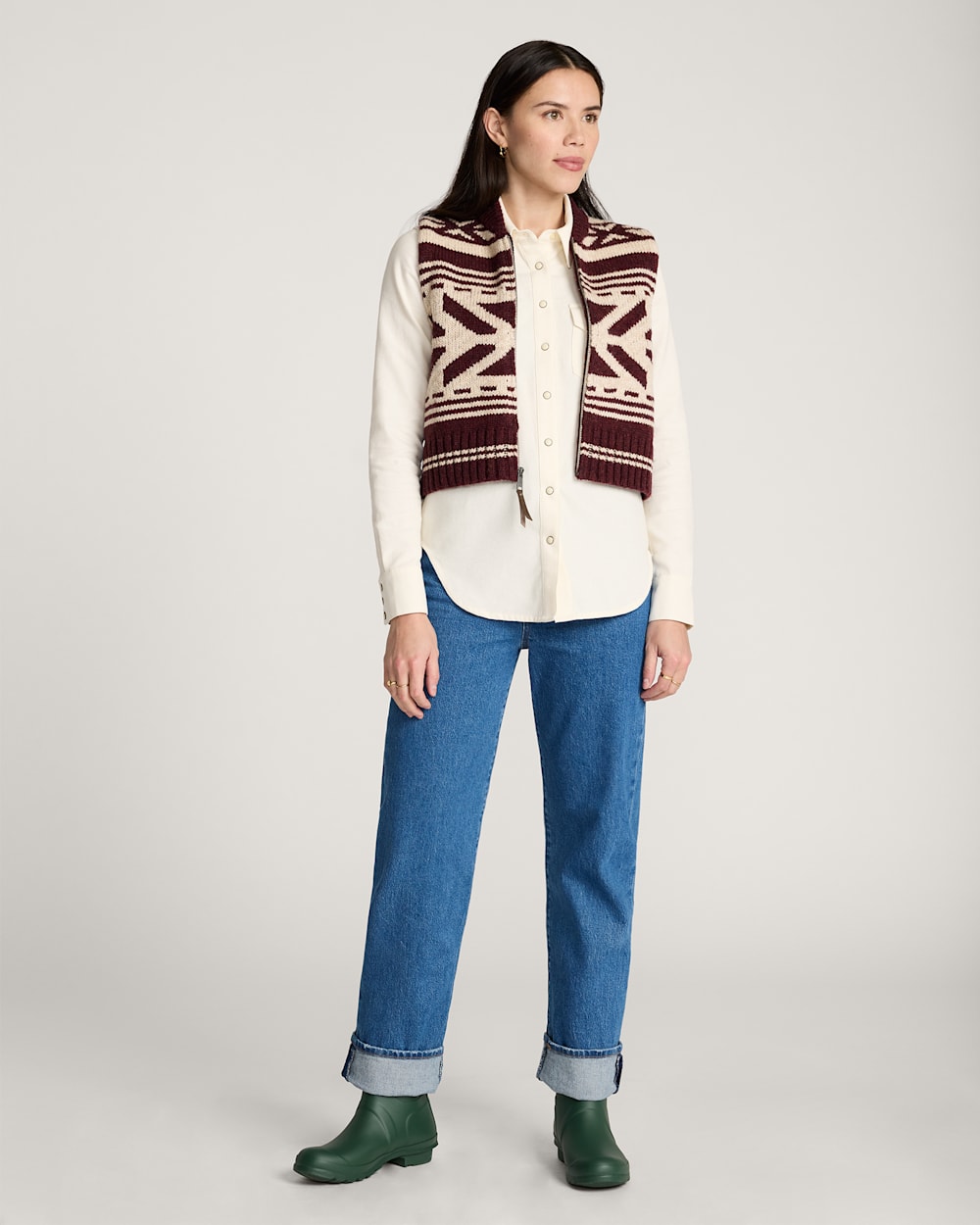 WOMEN'S GRAPHIC SHETLAND COLLECTION ZIP VEST | Pendleton