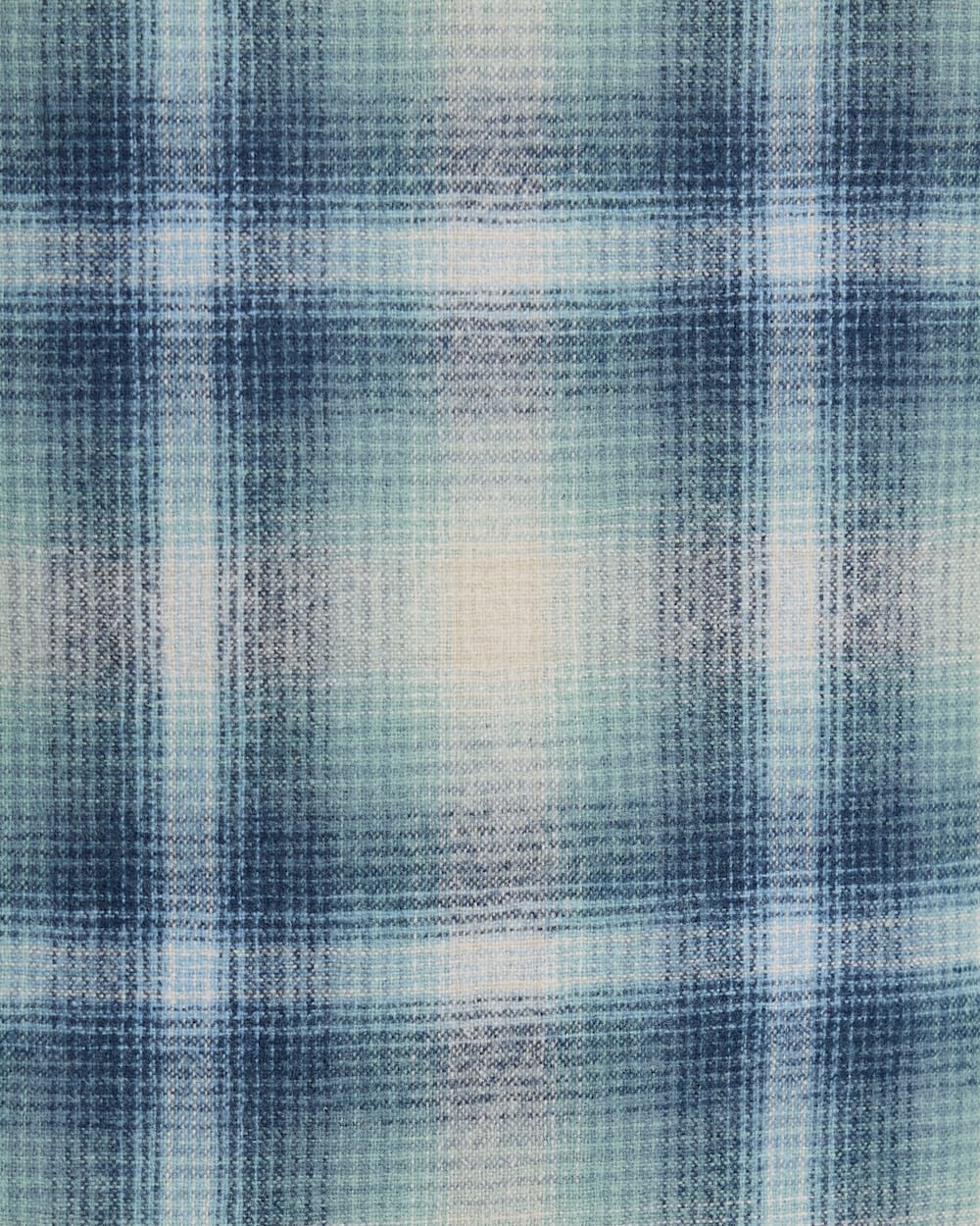 ALTERNATE VIEW OF WOMEN'S PLAID BOARD SHIRT IN BLUE/WHITE OMBRE image number 6