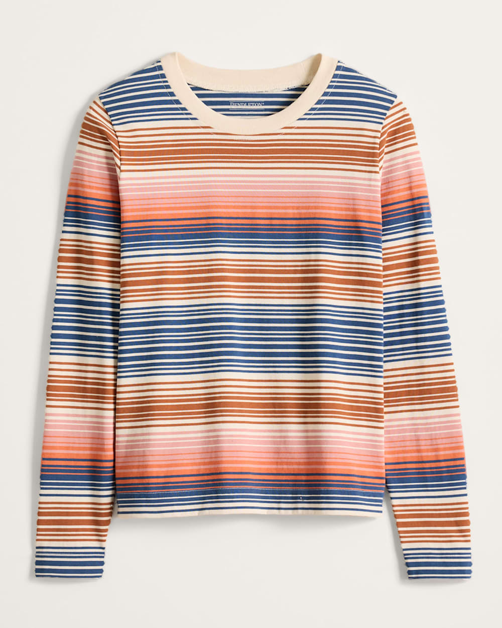WOMEN'S LONG-SLEEVE STRIPE DESCHUTES TEE IN MULTI STRIPE image number 1