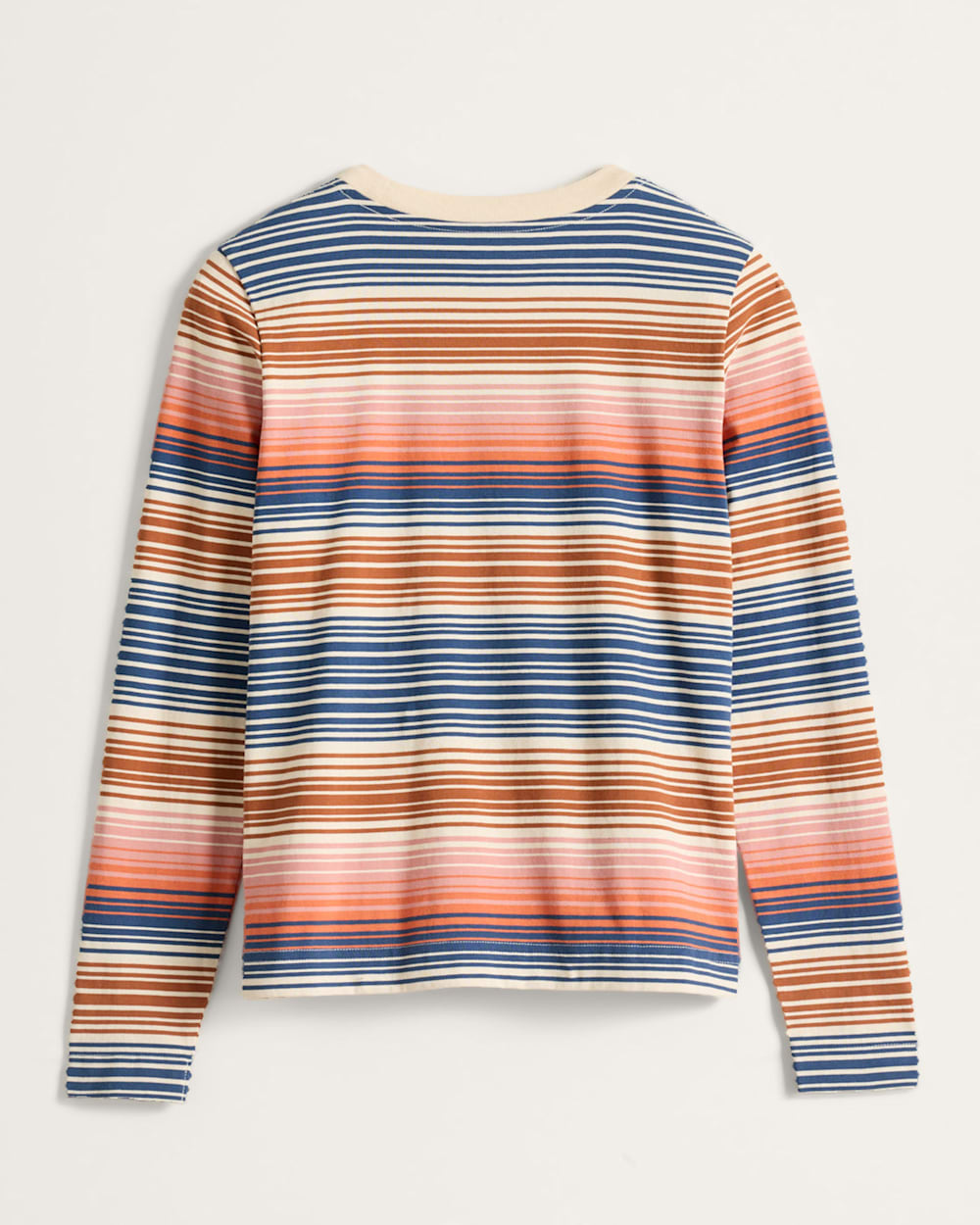 ALTERNATE VIEW OF WOMEN'S LONG-SLEEVE STRIPE DESCHUTES TEE IN MULTI STRIPE image number 2