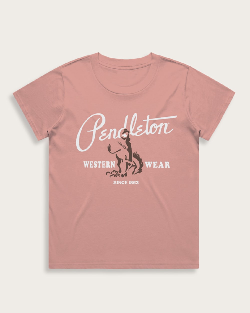 WOMEN'S COWGIRL GRAPHIC TEE IN DUSTY ROSE image number 1