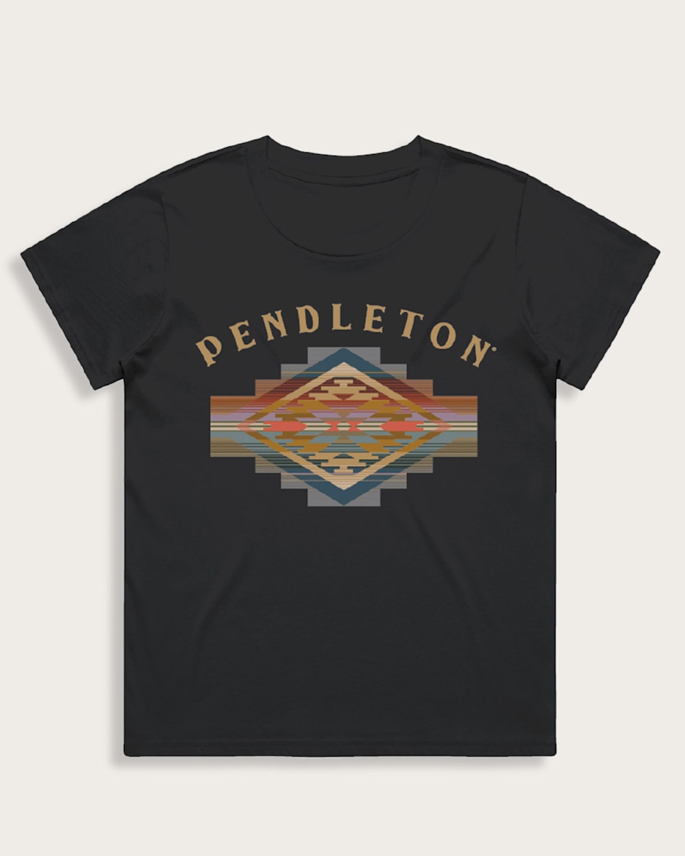 WOMEN'S SERAPE GRAPHIC TEE IN VINTAGE BLACK image number 1