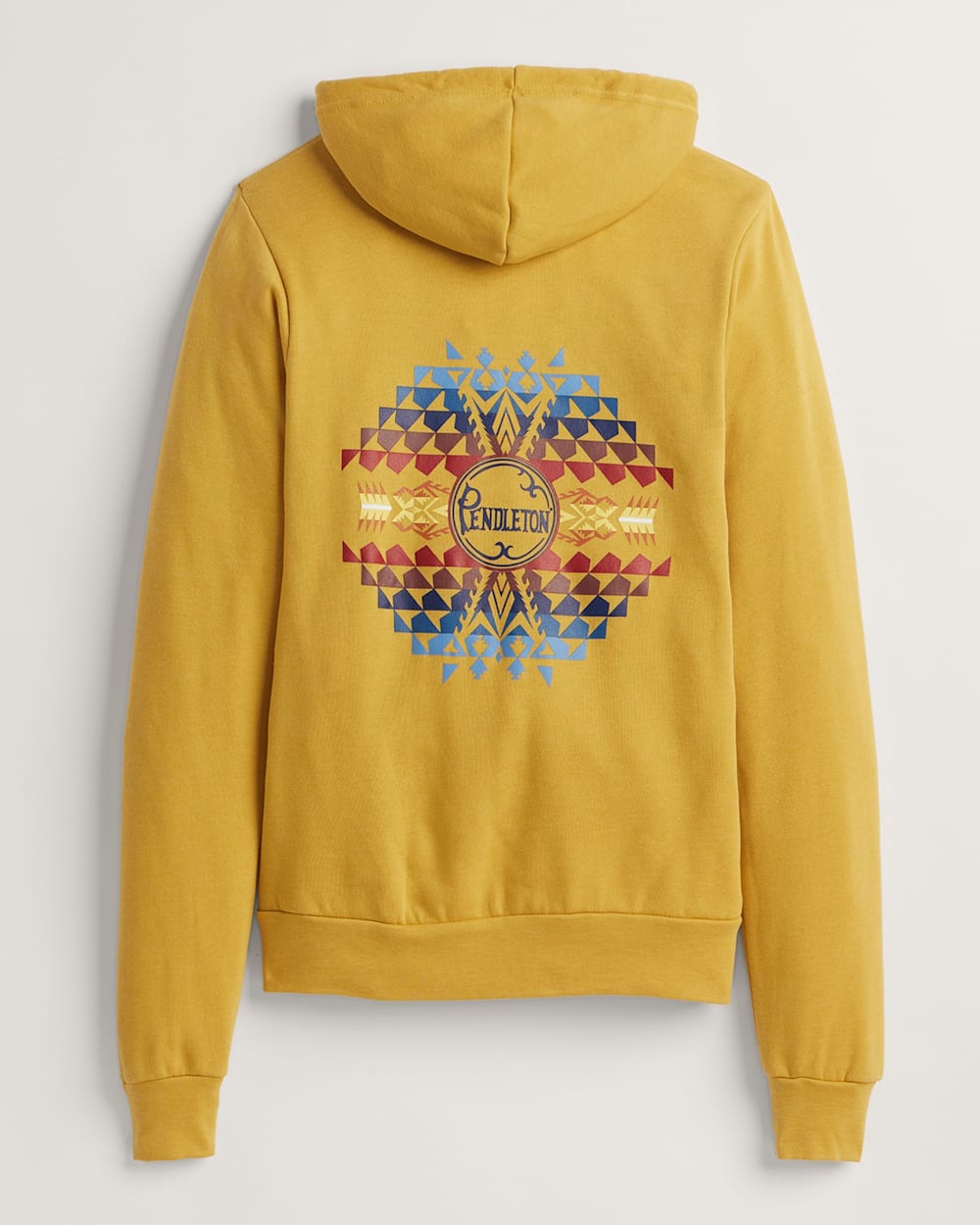 ALTERNATE VIEW OF AUTUMN BIRCH GRAPHIC ZIP HOODIE IN HEATHER MUSTARD image number 1