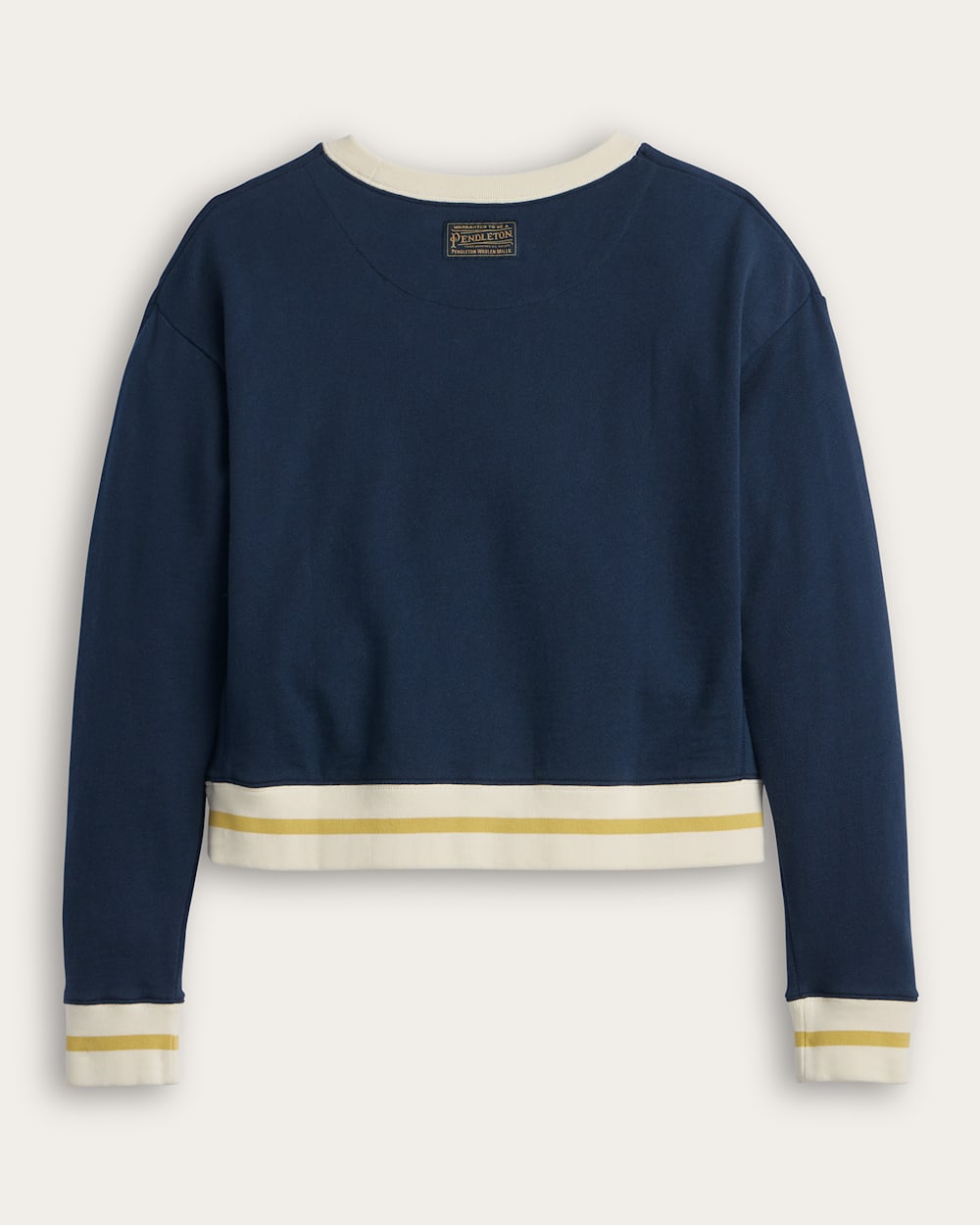 ALTERNATE VIEW OF WOMEN'S LOGO GRAPHIC FRENCH TERRY PULLOVER IN NAVY image number 2