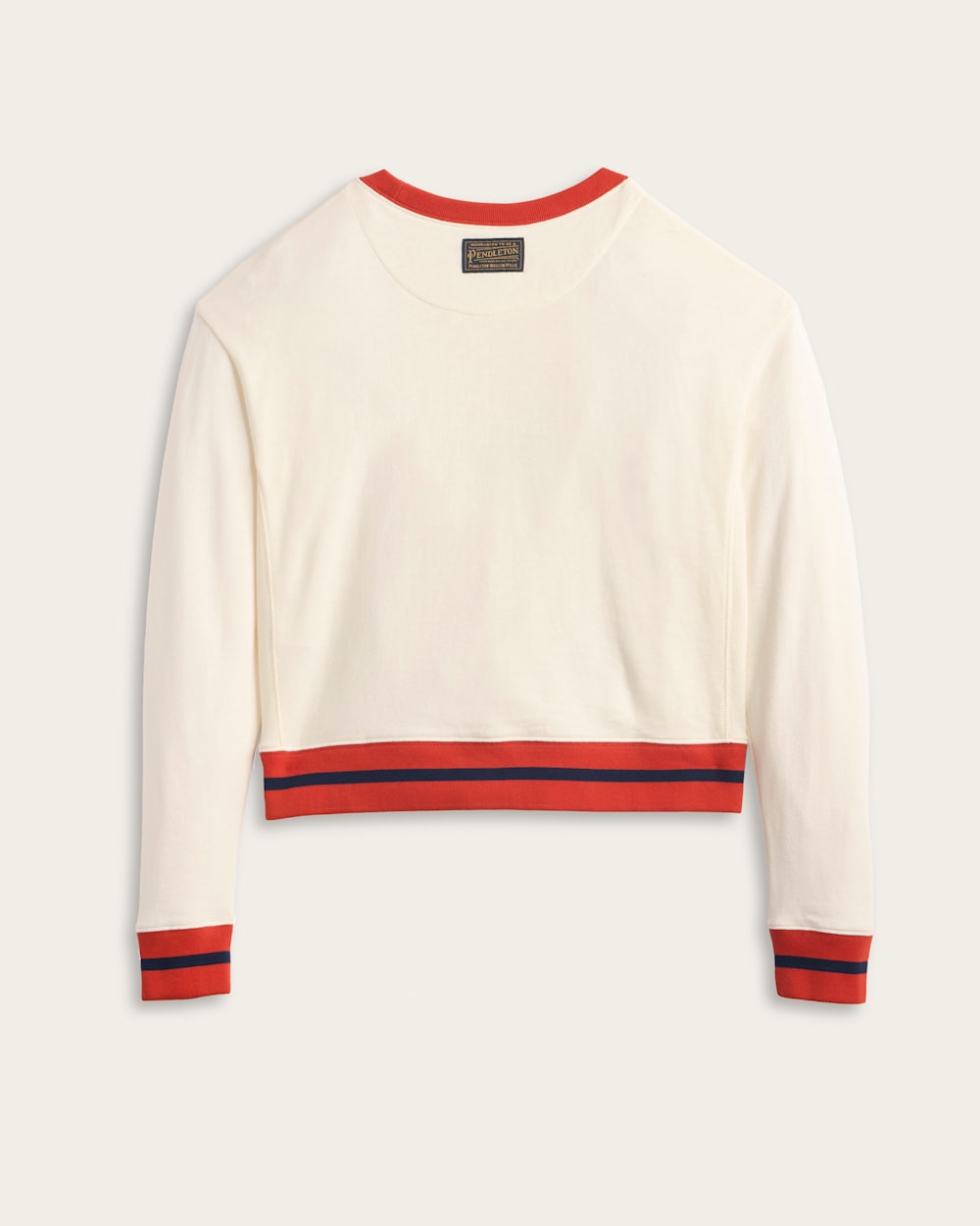 ALTERNATE VIEW OF WOMEN'S SKI GRAPHIC FRENCH TERRY PULLOVER IN IVORY image number 2