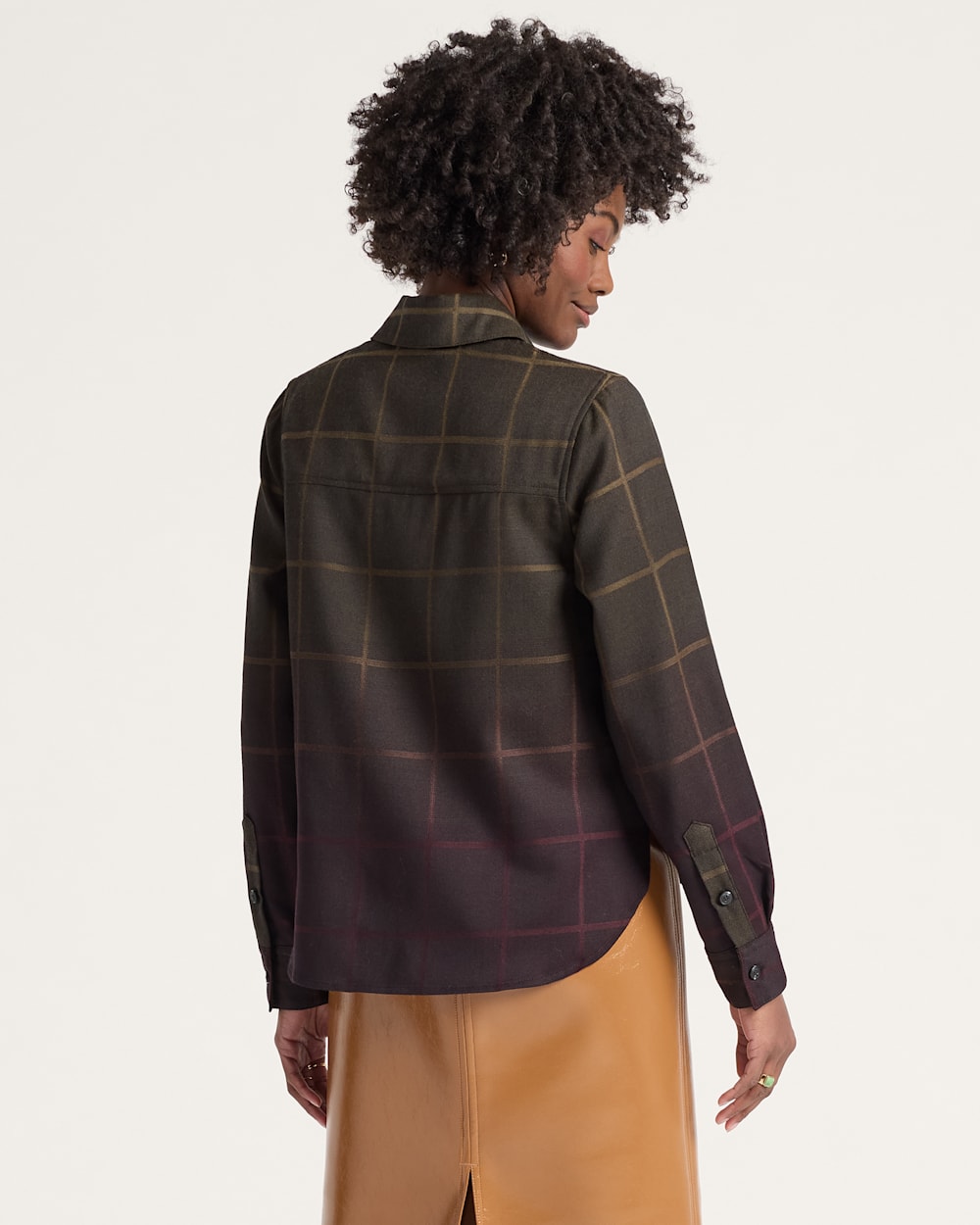 トップス RESISTED YARN DYED WOOL GABARDINE SHIRT WOMEN'S WORSTED WOOL ONE POCKET SHIRT | Pendleton