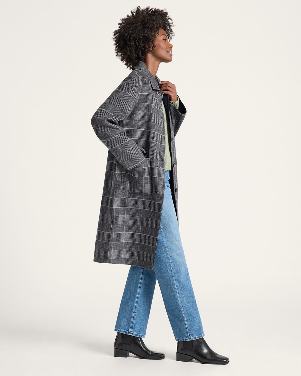 Shop Women's Reversible Long Wool Coat in Jackets & Coats