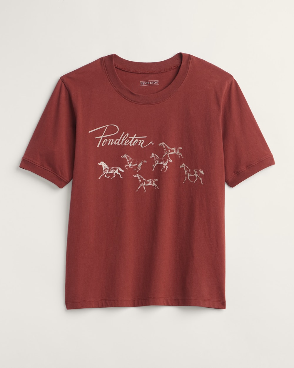 DESCHUTES WILD HORSES TEE IN BRICK image number 1