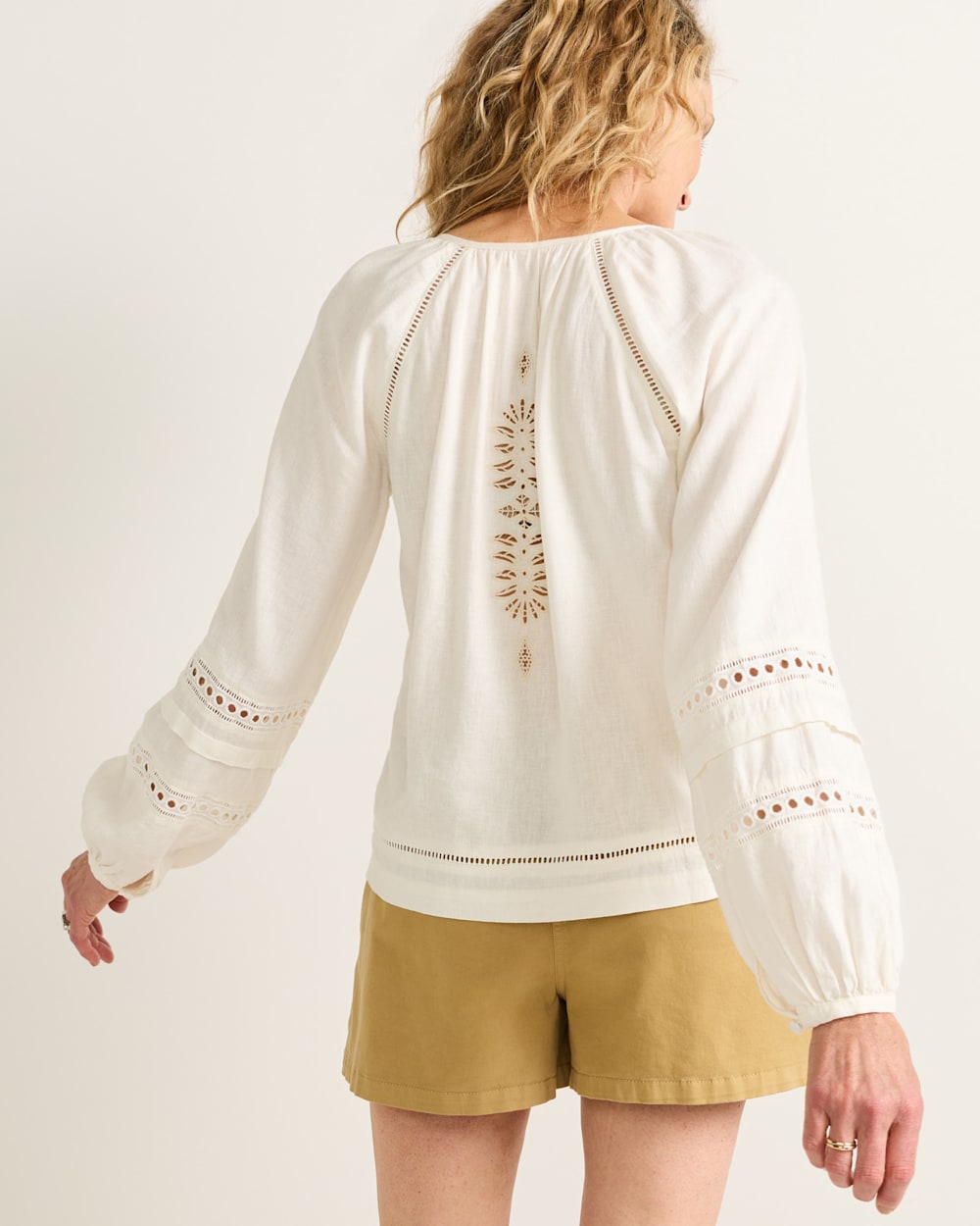 ALTERNATE VIEW OF WOMEN'S ATHENA BLOUSE IN IVORY image number 2