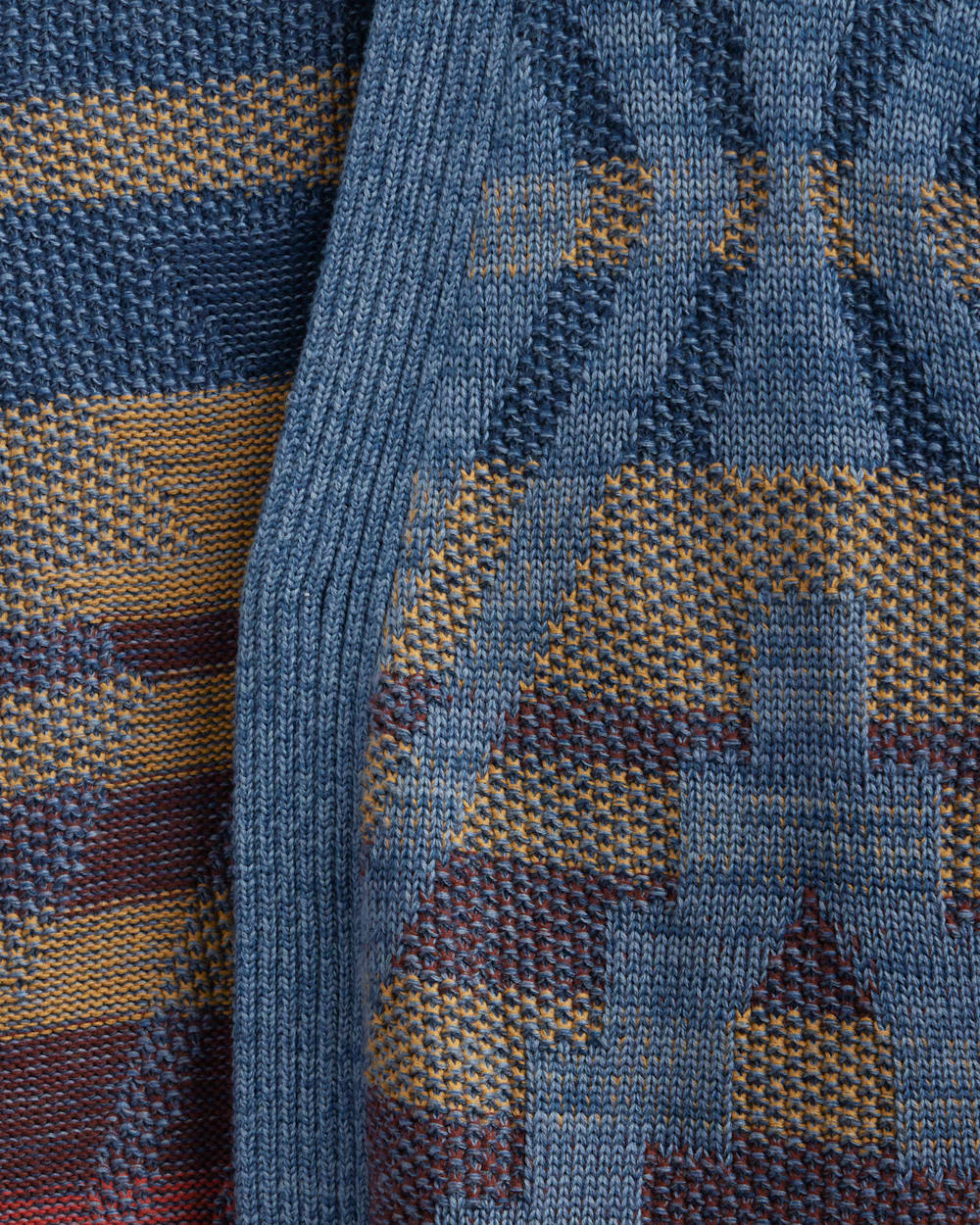 ALTERNATE VIEW OF WOMEN'S CHEYENNE COTTON CARDIGAN IN BLUE MIX image number 5