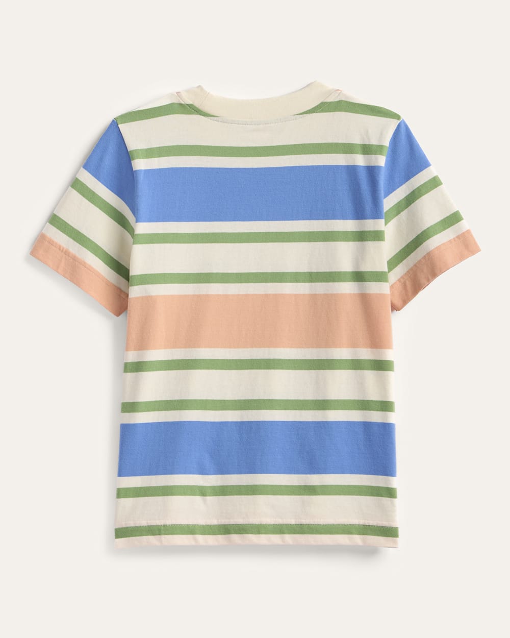 ALTERNATE VIEW OF WOMEN'S SHORT-SLEEVE DESCHUTES STRIPE TEE IN LAPIS BLUE/SOFT ROSE image number 2