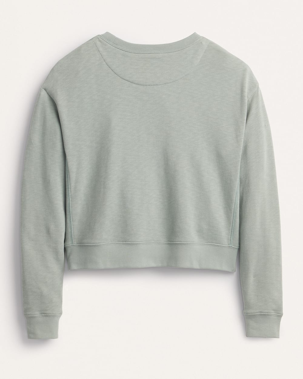ALTERNATE VIEW OF WOMEN'S EMBROIDERED FRENCH TERRY PULLOVER IN SAGE image number 2