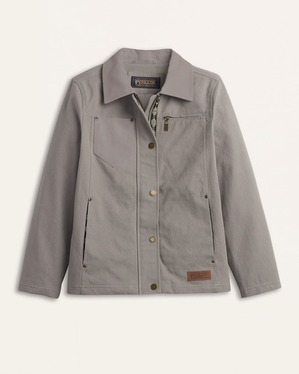 WOMEN'S HAZEL CANVAS JACKET IN ROCK DOVE image number 1