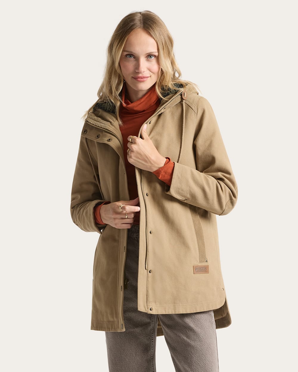 WOMEN'S CEDAR CREEK CANVAS PARKA IN OLD OAK image number 1