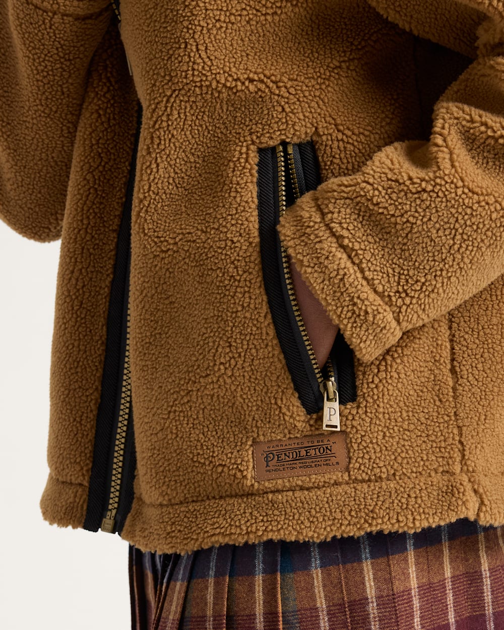 ALTERNATE VIEW OF WOMEN'S AUTUMN STAR HOODED FLEECE  JACKET IN BRONZE image number 5