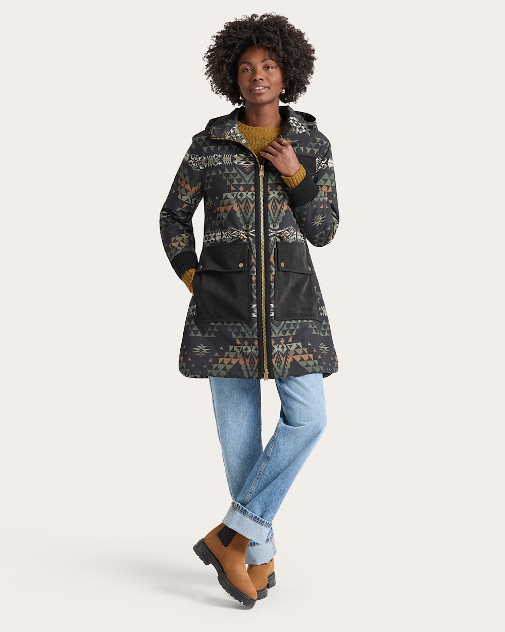 WOMEN'S POWDER RIVER RIPSTOP ANORAK IN BLACK SILVERBARK image number 1