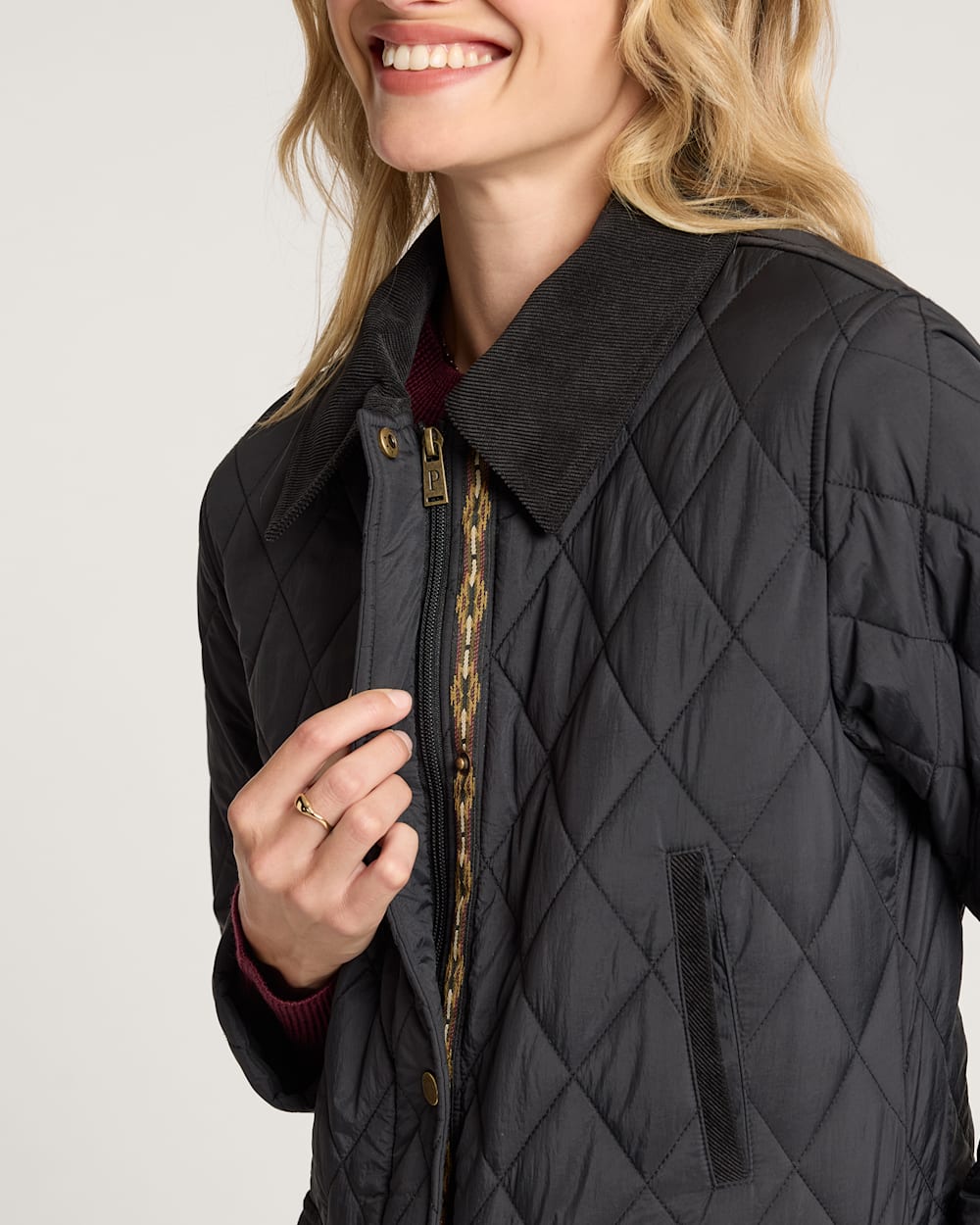 ALTERNATE VIEW OF WOMEN'S SUN RIVER QUILTED FIELD COAT IN BLACK image number 4