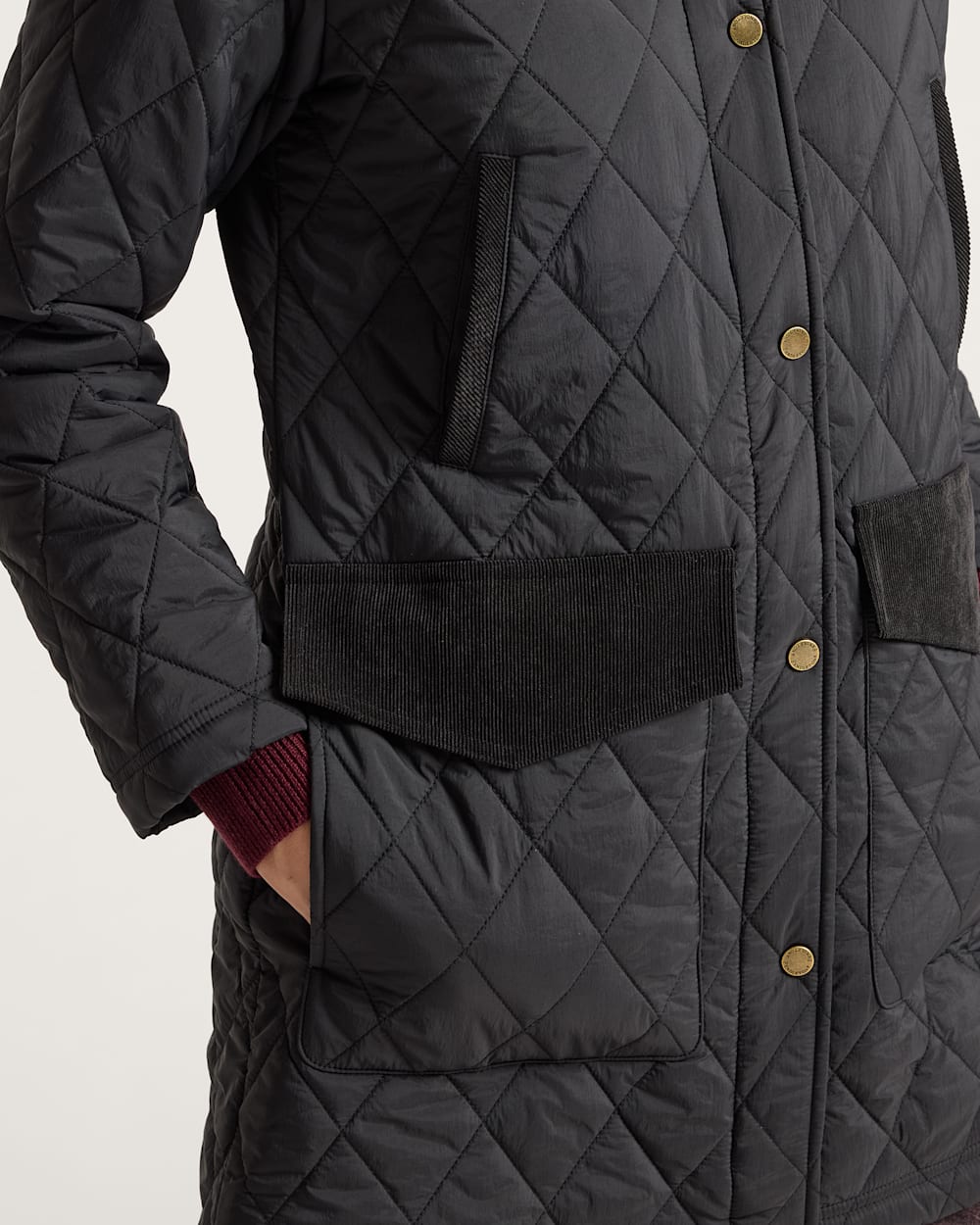 ALTERNATE VIEW OF WOMEN'S SUN RIVER QUILTED FIELD COAT IN BLACK image number 5