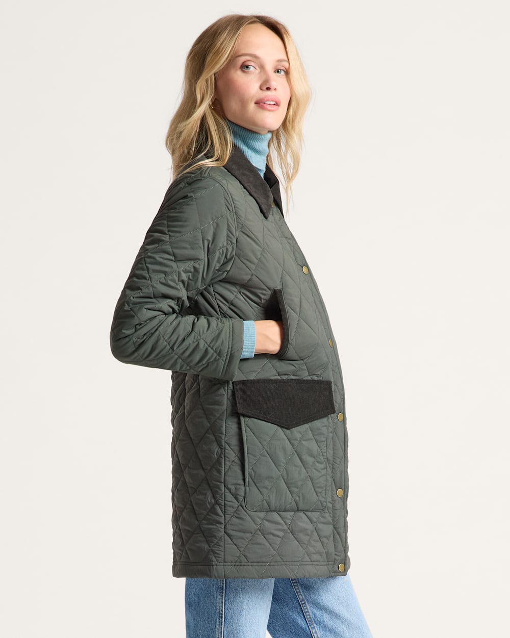 ALTERNATE VIEW OF WOMEN'S SUN RIVER QUILTED FIELD COAT IN ROSIN image number 3