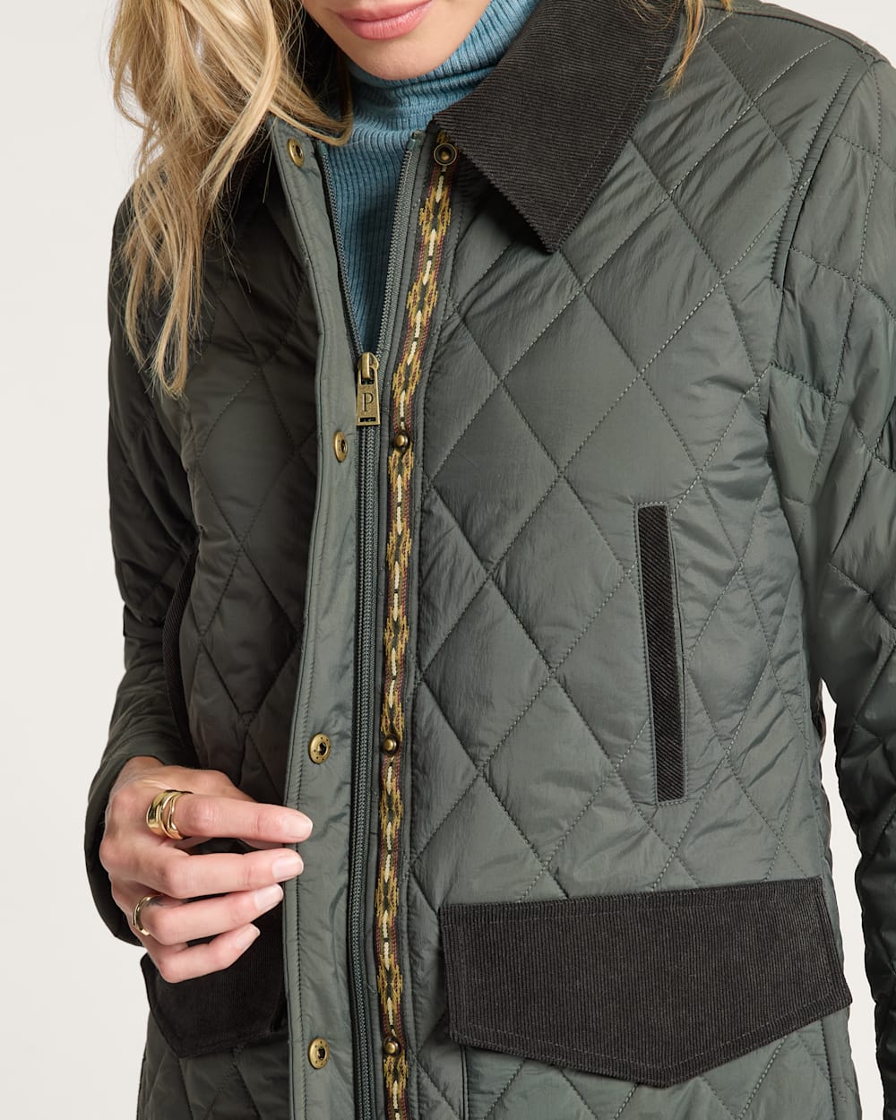 ALTERNATE VIEW OF WOMEN'S SUN RIVER QUILTED FIELD COAT IN ROSIN image number 4