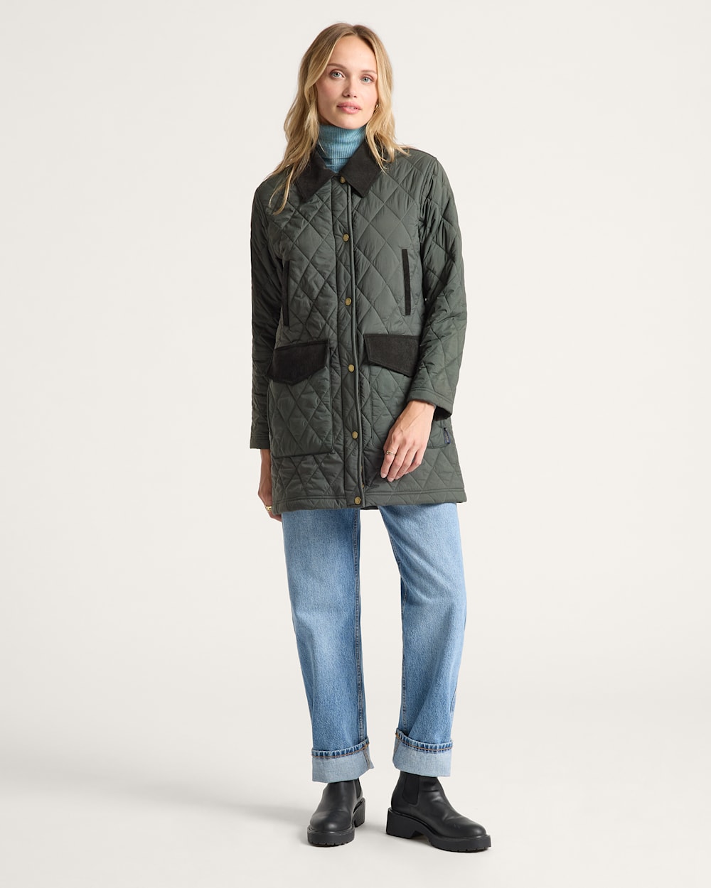 ALTERNATE VIEW OF WOMEN'S SUN RIVER QUILTED FIELD COAT IN ROSIN image number 5