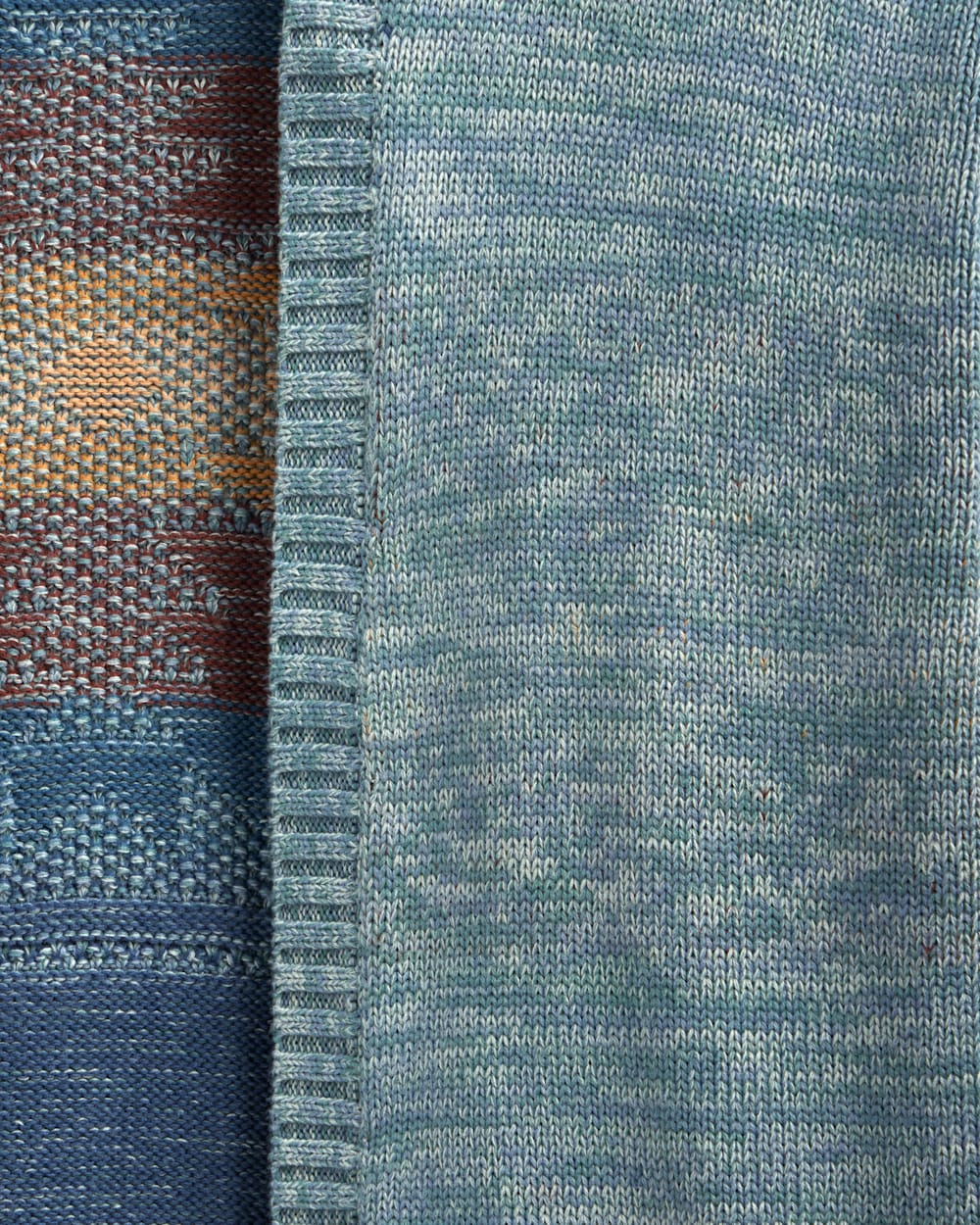 ALTERNATE VIEW OF WOMEN'S SIERRA SPRINGS COTTON CARDIGAN IN SEA BLUE MIX image number 4