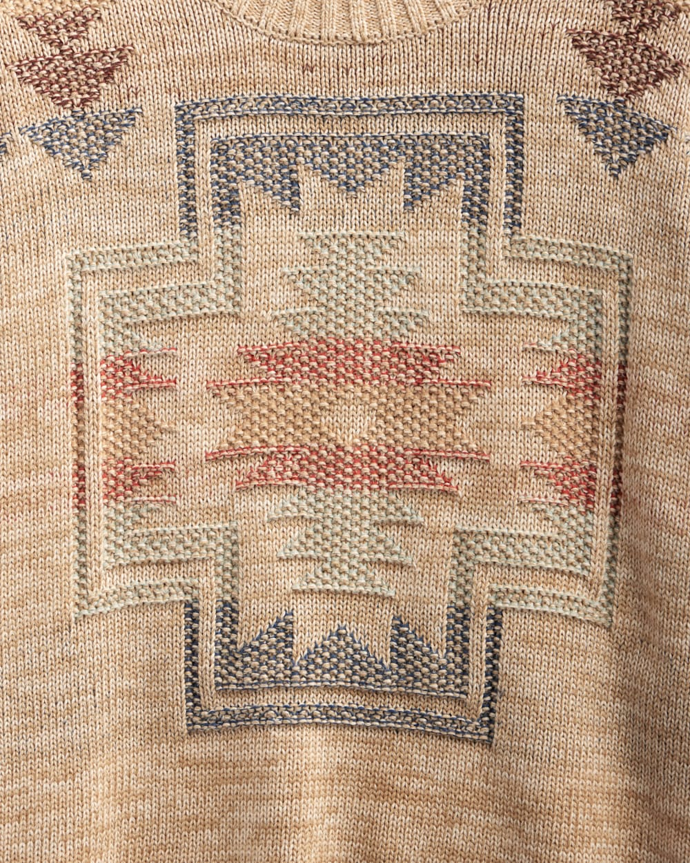 ALTERNATE VIEW OF WOMEN'S COLUMBIA RIVER COTTON SWEATER IN ECRU MIX HARDING image number 5