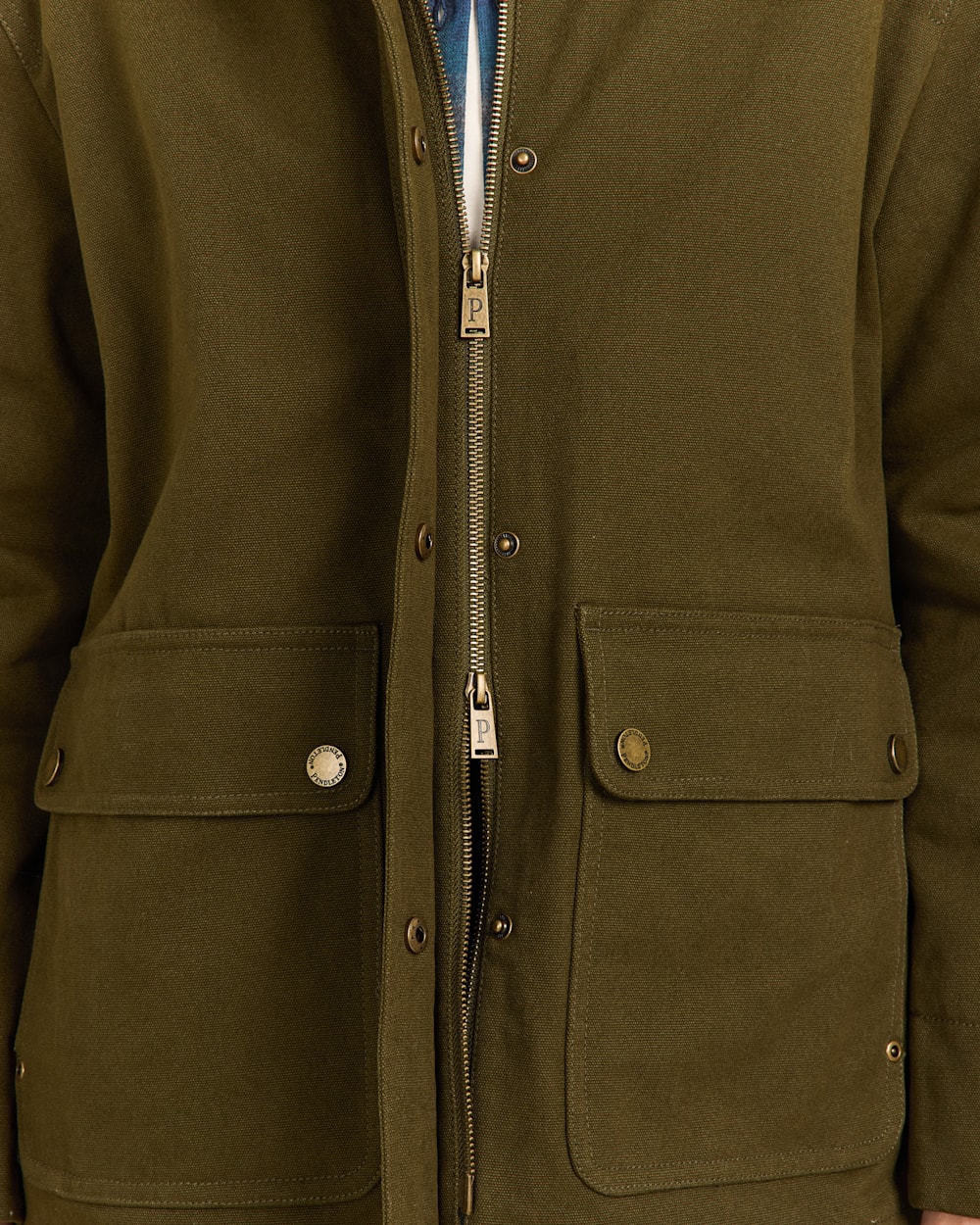 ALTERNATE VIEW OF WOMEN'S CASCADES CANVAS BARN COAT IN DARK OLIVE image number 5