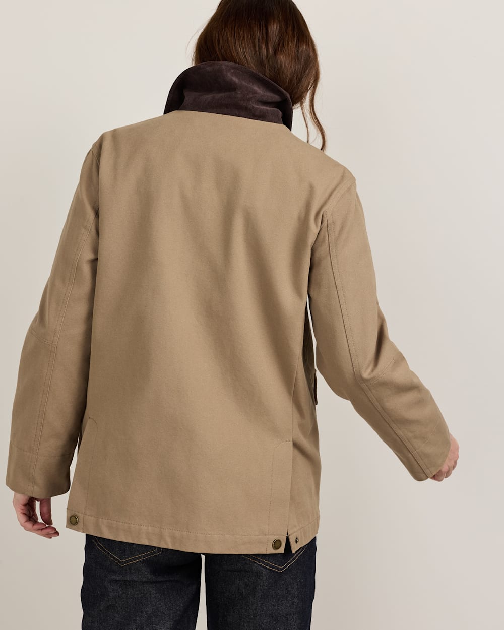 ALTERNATE VIEW OF WOMEN'S CASCADES CANVAS BARN COAT IN OLD OAK image number 4