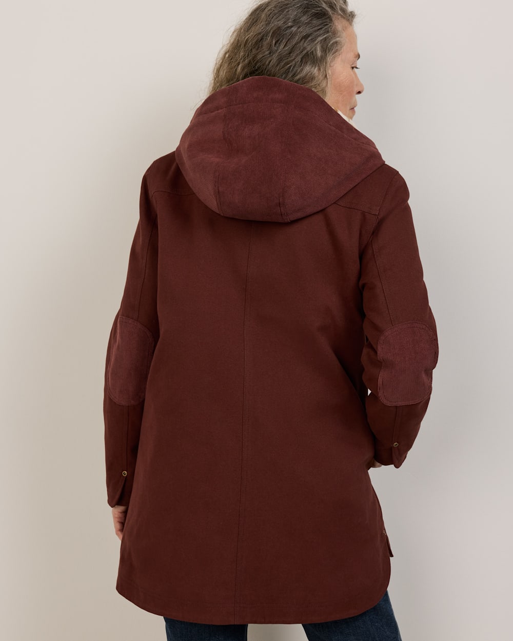 ALTERNATE VIEW OF WOMEN'S CEDAR CREEK CANVAS PARKA IN RAISIN image number 5